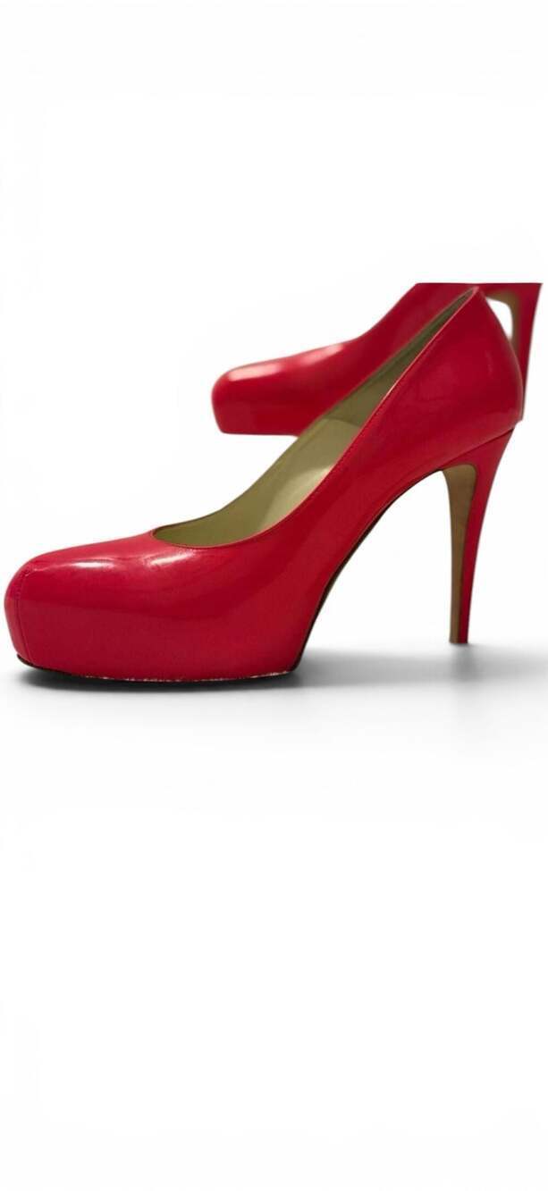 Brian Atwood Hot Pink Patent Platform Stiletto Pumps Size 39 US 8.5 Italy